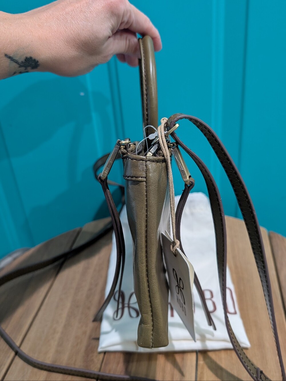 NWT HOBO Sable Crossbody In Olive Veil - Picture 4 of 11